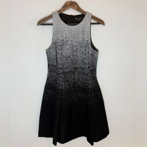 Armani Exchange Black and Gray Midi Dress